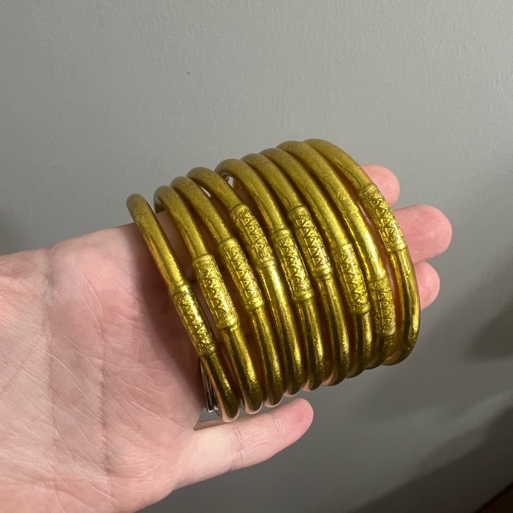 Elegant Gold Bangle Set